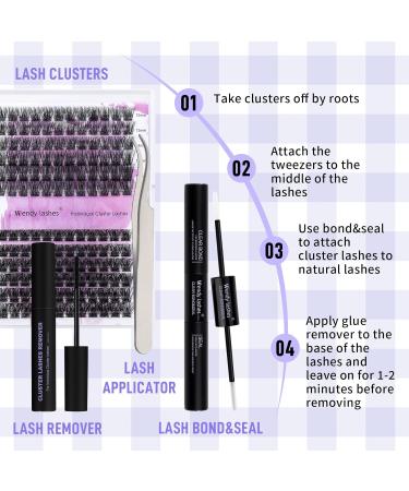 Wendy Lashes Eyelash Extension Set - FD18+B-D CURL (12-16mm) with Glue | Premium Lash Extensions Kit for Stunning Eyelash Looks | Shop Internationally - Buy Online on GoSupps.com