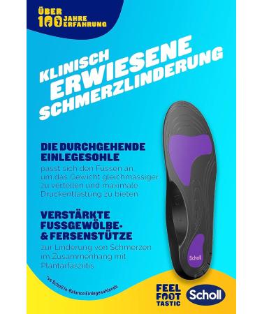 Scholl In-Balance Orthopedic Insoles for Plantar Fasciitis Relief | Immediate Pain Relief for Heels & Feet | Size 37-39.5 | International Shipping Available - Buy Online on GoSupps.com