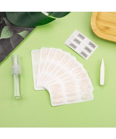 Invisible Eyelid Lift Strips - 240pcs Natural Fiber Eye Tapes for Hooded Droopy Uneven Mono-eyelids - Buy Online on GoSupps.com