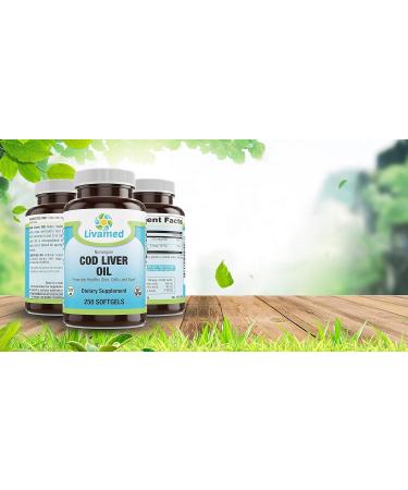 Livamed - Cod Liver Oil Softgels 250 Count - Buy Online on GoSupps.com