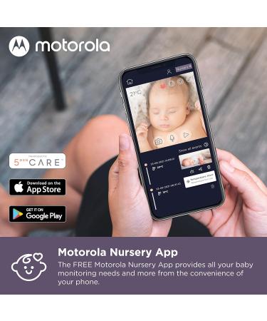 Motorola Nursery VM855 WiFi Video Baby Monitor with 5 Parent Unit - Night Vision, Temperature, Two-Way Talk - White - Buy Online on GoSupps.com