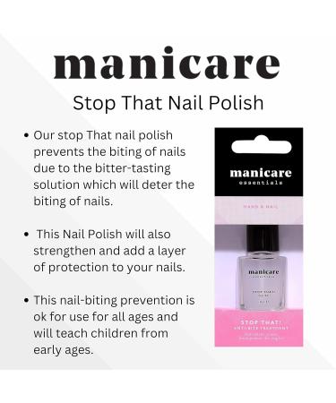 Manicare Stop That Nail Biting Prevention & Nail Growth Aid - Large 11ml Bottle - Buy Online on GoSupps.com