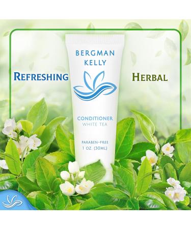 BERGMAN KELLY Rectangular Hotel Soap Bars Shampoo & Conditioner Set - White Tea 1 oz (150 pc) - Mini Travel Toiletries & Bulk Amenities - Buy Online on GoSupps.com