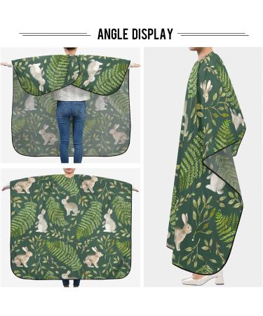 Waterproof Barber Cape - Unisex Cheetah & Rabbits Leaves Hair Cutting Bib for Men | Durable & Stylish - Buy Online on GoSupps.com