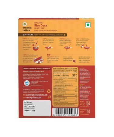 Organic Rice Dosa Ready Mix - Delicious & Healthy Breakfast Option - Buy Online on GoSupps.com
