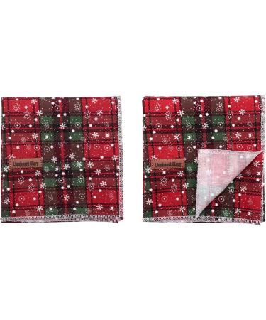Lionheart Glory Dog Haller Washable Cotton Christmas Neckerchief for Small Dogs - Adjustable Green & Red Check Neck Towel (1 Pack) - Buy Online on GoSupps.com