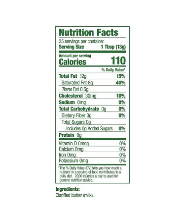 4th & Heart Original Grass Fed Ghee Butter (2 x 16oz Jars) - Keto, Non-GMO, Certified Paleo - 32 Ounce (Pack of 2) - Buy Online on GoSupps.com