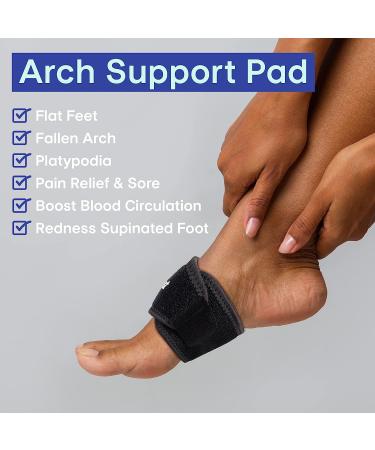 Suptrust Arch Support for Plantar Fasciitis Relief - Unisex Orthotic Insoles for Feet Pain, High Arch, Flat & Fallen Arches - Dark Black - Buy Online on GoSupps.com