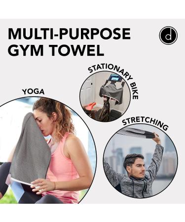 Fitness Gym Towels (2 Pack) for Workout & Sports - Soft, Lightweight & Quick-Drying - Odor-Free - by Desired Body White - Buy Online on GoSupps.com