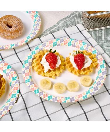 Easter Paper Plates 10 Inch - 160 Count, Cut-Proof & Soak-Proof Disposable Dinner Plates for Home Party - Light Pink - Buy Online on GoSupps.com