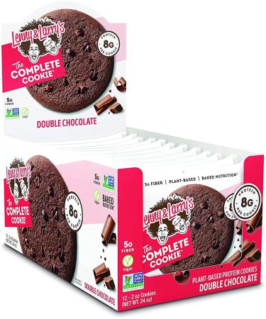 Buy Lenny & Larry's COMPLETE Cookie Double Chocolate â€“ 12 Pack (2 oz Each) | High Protein & Vegan Treat - Buy Online on GoSupps.com