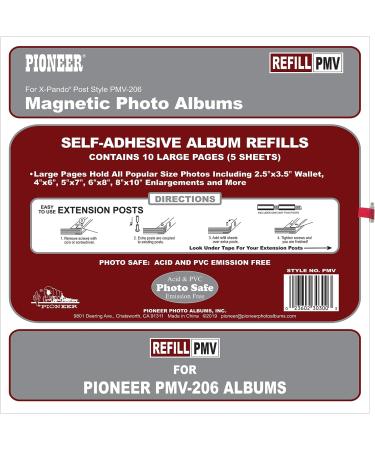 PMV-206 Large Magnetic Page X-Pando Photo Album Refill Pages - Pack of [Number] | [Brand Name] - Buy Online on GoSupps.com
