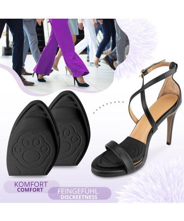 Buy Sulpo 2 Pair Bale Poles for Large Shoes - EVA Foam Foot Pain Relief Sponge Heel Cushion & Toe Filler - Universal Fit Black - Buy Online on GoSupps.com