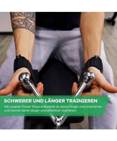 NetroxSports Power Grips - Extra Strong Lifting Straps for Bodybuilding Weightlifting & Strength Training - Premium Fitness Aids for Men & Women - International Shipping Available - Buy Online on GoSupps.com