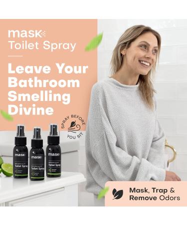 Toilet Odor Eliminator Spray - 2 oz Coconut & Lime Scent (Pack of 3) | Non-Aerosol Neutralizer for Travel | Spritz-Before-You-Sit | Trap Odors Before You Go - Buy Online on GoSupps.com