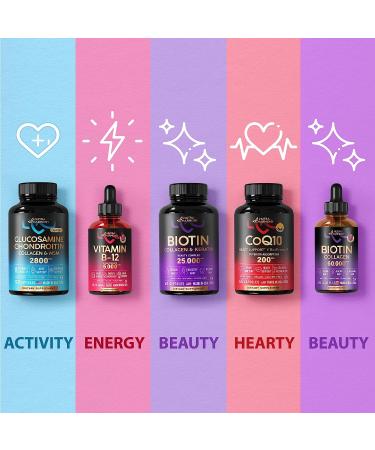 Nutraharmmony Vitamin B12 Liquid 5000mcg - Vegan Methylcobalamin Drops for Energy, Focus & Mood - Made in USA - 2oz Bottle - Buy Online on GoSupps.com