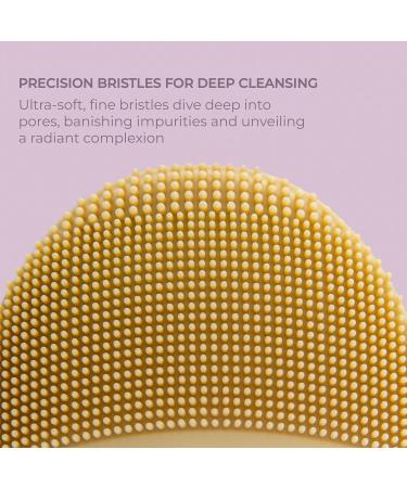 Nourivibe Facial Cleansing Brush | Waterproof Silicone Scrubber | Sonic Ultra-Soft Exfoliator | Deep Pore Massager for Clear Skin - Buy Online on GoSupps.com