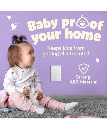 Ashtonbee Child Safety Plug Socket Covers  Plug Covers for Electrical Outlets  Electrical Safety Baby Products  White  Set of 2 2 Pack - Buy Online on GoSupps.com