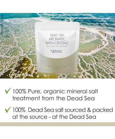 Premier Dead Sea Salt Aromatic Bath Crystals - Natural Mineral Treatment for Clean, Soft Skin | 100g - Buy Online on GoSupps.com