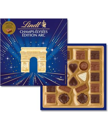 Lindt - Box CHAMPS- LYS ES Assorted Arc Edition - Assorted Milk Chocolates Black and White - Pralines Crispy and Smooth - Ideal for Christmas 231g - Buy Online on GoSupps.com