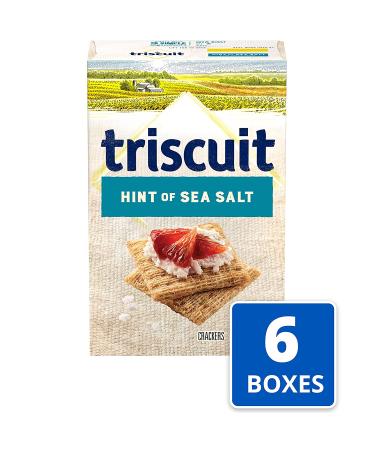 Triscuit Hint of Sea Salt Whole Grain Wheat Crackers 8.5 oz (Pack of 6) - Lightly Salted Snack Option - Buy Online on GoSupps.com