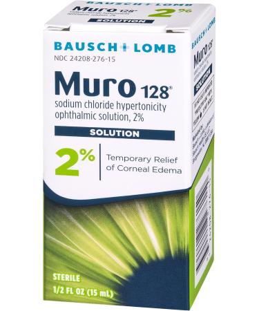 Muro 128 Eye Drops - 2% Solution for Corneal Edema Relief | 0.5 Fl Oz (15mL) - Fast International Shipping - Buy Online on GoSupps.com