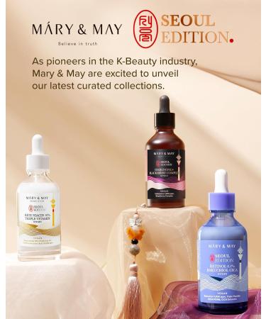 Mary&May SEOUL Edition S rum triple vitamine la niacine de riz 10% S rum clat cor en pour un teint uniforme et un clat sain Niacinamide et vitamines Sans parfum sans cruaut envers les Riz Niacine Triple Vitamine - Buy Online on GoSupps.com