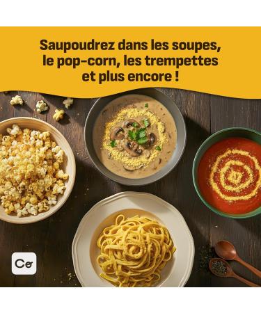 Coolinario Levure Nutritionnelle Fortifi e (56 g) Assaisonnement V gan Riche en Vitamines B B12 et Zinc | Saveur Umami pour P tes Popcorn et Sauces | Sans Gluten - Buy Online on GoSupps.com