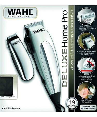 Choice Home Pro Deluxe Combo Hair Cutter for Men - Self-Sharpening Blade Adjustable Lever 8 Accessories Included - Buy Online on GoSupps.com