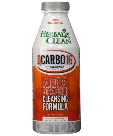 Herbal Clean BNG Enterprises Q Carbo Liquid Straw Drinks Mango 16 Ounce 16 Fl Oz (Pack of 1)
