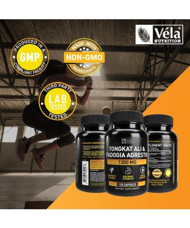 Fadogia Agrestis & Tongkat Ali Complex - 1300mg Potent Formula for Endurance & Stamina - 120 CT International Shipping - Buy Online on GoSupps.com