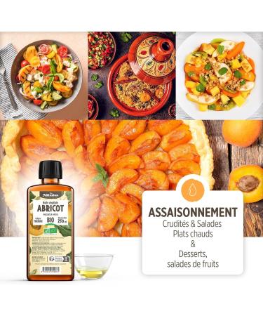  Plan te au Naturel Organic Apricot Kernel Oil 150 ml - AB - Natureen | Plan te au Naturel - Pure Natural and Cold Pressed - Food Grade - Buy Online on GoSupps.com
