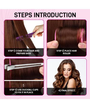 46 Pcs Hair Rollers with clips Velcro rollers for hair volume Hair Rollers for Long Medium Short Hair 4 Sizes Jumbo Large medium small Hair Curlers rollers (22 Rollers +22 clips +1 Tail comb +1 Bag) - Buy Online on GoSupps.com