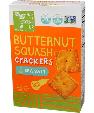 Buy From The Ground Up Butternut Squash Sea Salt Crackers - Healthy Snack Option - Buy Online on GoSupps.com