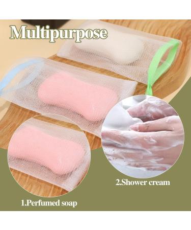 10 Pack Nylon Soap Bags - Facial Cleaning Nets & Soap Mesh Bags for Bathing & Exfoliating - Buy Online on GoSupps.com