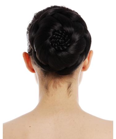 WIG ME UP - TYP-1012-2 hairpiece bun hair bun chignon traditional braided black brown large