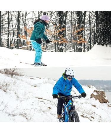 Winter Riding Gloves for Kids - Waterproof Anti-Slip Touchscreen | Puliou Bicycle Gloves for Girls 4-12 Years - Buy Online on GoSupps.com