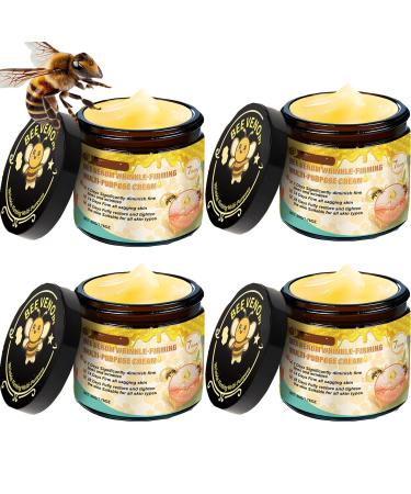 LinBomZony Set of 4 firming creams with bee venom anti-aging treatment deep moisturizing formula reduces wrinkles fine lines and dark spots moisturizing cream