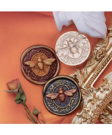Bee Wax Seal Stamp Kit for Wedding Invitation DIY Decoration - 3D Embossed Bee Design | Bee01 - Buy Online on GoSupps.com