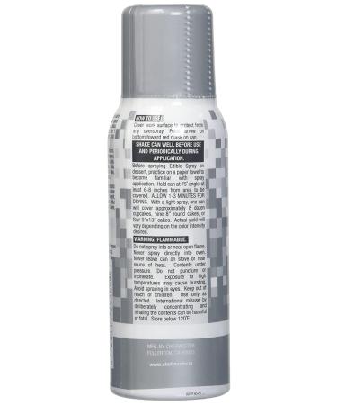 Chefmaster Edible Metallic Silver Spray Cake Decorating Color 1.5oz Can - Buy Online on GoSupps.com