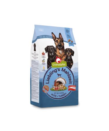 Granatapet Liebling's meal turkey fit in old age dry food for dogs dog food without cereals & without sugar additives single feed 4 x 1.8 kg turkey Senior 1.8 kg (4 Pack)