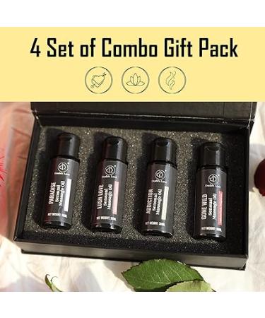 Organic Edible Massage Oil Set for Date Night - Travel Size Pack of 4  Honeymoon Essentials - Non-Sticky Fractionated Coconut Oil - 4.05 Fl Oz - Buy Online on GoSupps.com
