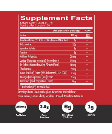Redcon1 Total War - Pre Workout  30 Servings  Boost Energy  Increase Endurance and Focus  Beta-Alanine  Caffeine (Blue Lemonade) - Buy Online on GoSupps.com