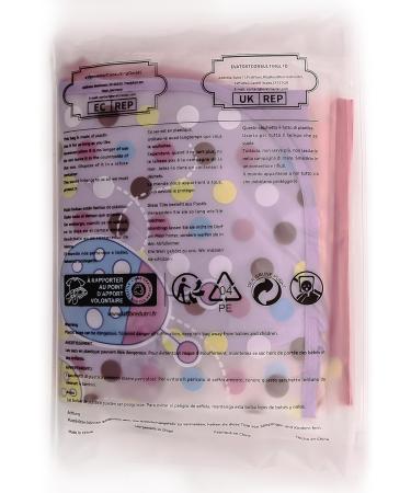 Baogaier Waterproof Baby Bibs with Long Sleeves - 4 Pack | Easy Clean, Ideal for Weaning and Feeding | Cute Animal Designs - Rabbit, Strawberry, Giraffe, Ladybug (Pink) - Buy Online on GoSupps.com