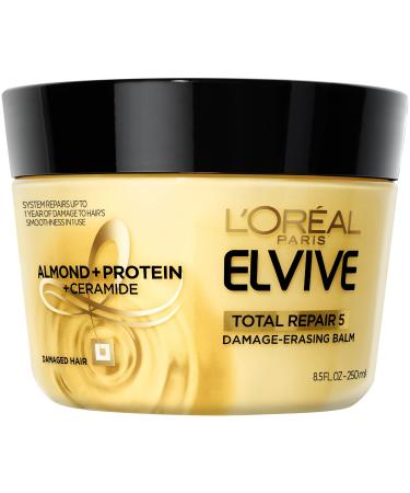 L'Oreal Paris Hair Expert Total Repair 5 Damage-Erasing Balm  Deeply repairs and reconstructs- dry  chemically treated hair  8.5 oz. (Packaging May Vary) 8.5 Fl Oz (Pack of 1)