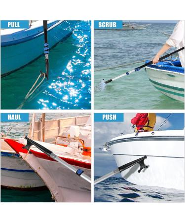 Lineslife Boat Hooks Floating | Telescoping 12ft Extendable Push Hook Pole | Lightweight Aluminum | Non-Slip Black - Buy Online on GoSupps.com