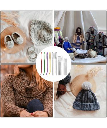 16pcs Large-Eye Blunt & Bent Tapestry Needles Set - Stainless Steel Yarn Knitting, Sewing, Crochet Projects - 2 Styles - Buy Online on GoSupps.com