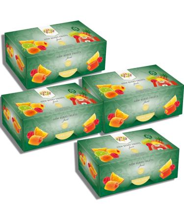 Jelly Fruits Pack of 4 Newberry Fruits Jewels Soft Centred Fruit Jelly Induvidually Wrapped Bundled by The Great British Kitchen - Buy Online on GoSupps.com
