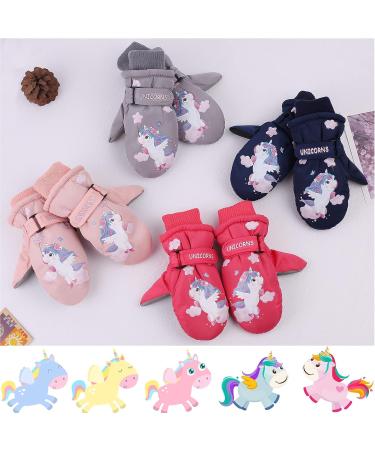 Jnuyisw Children's Ski Gloves | Waterproof & Warm Winter Gloves for Ages 2-10 | Windproof Snow Gloves for Girls | Perfect for Skiing & Snowboarding - Buy Online on GoSupps.com