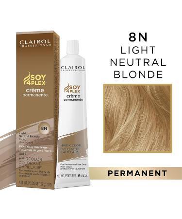 Clairol Professional Permanent Cr me 8N Light Neutral Blonde 2oz - Long-Lasting Hair Color - Buy Online on GoSupps.com